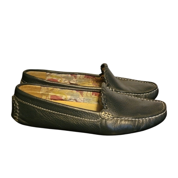 Jack Rogers Taylor Navy Blue Leather Loafers Driving Mocassins Size 9.5B - Picture 4 of 9